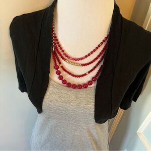 Black Massimo Women's XS Black Short Sleeve Ballet Shrug